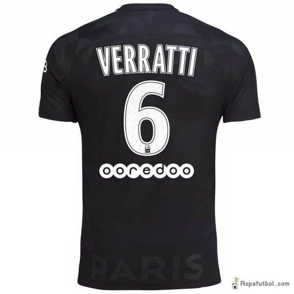 Camiseta Paris Saint Germain Replica Tercera Ropa Verratti 2017/18